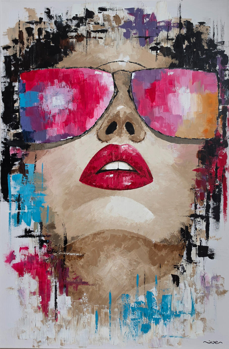 Pink glasses 120x80 (2 999 zł)